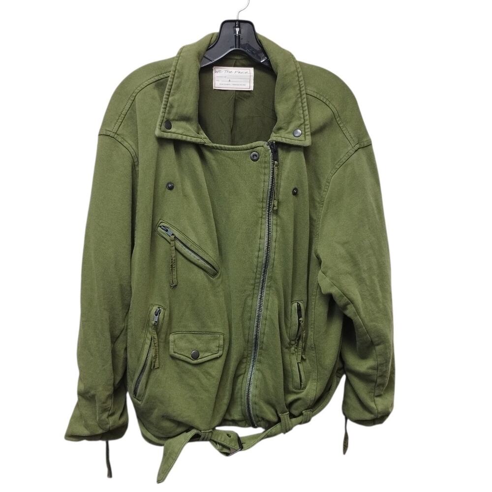 We The Free People Womens Rebel Knit Oversized Moto Jacket Small Grunge Utility